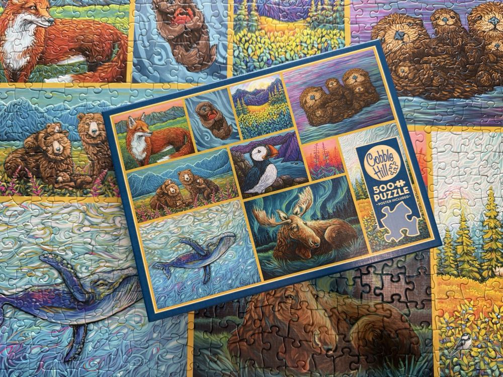 500 Piece William Phillips Art Puzzle ”moonwatchers” 18”x 24” Spilsbury