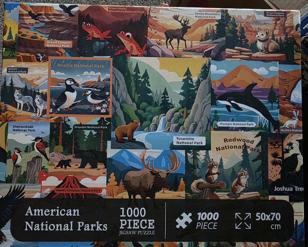 Sunsout Autumn Romance 500 Piece Jigsaw Puzzle Fall Leaves Squirrels Birds