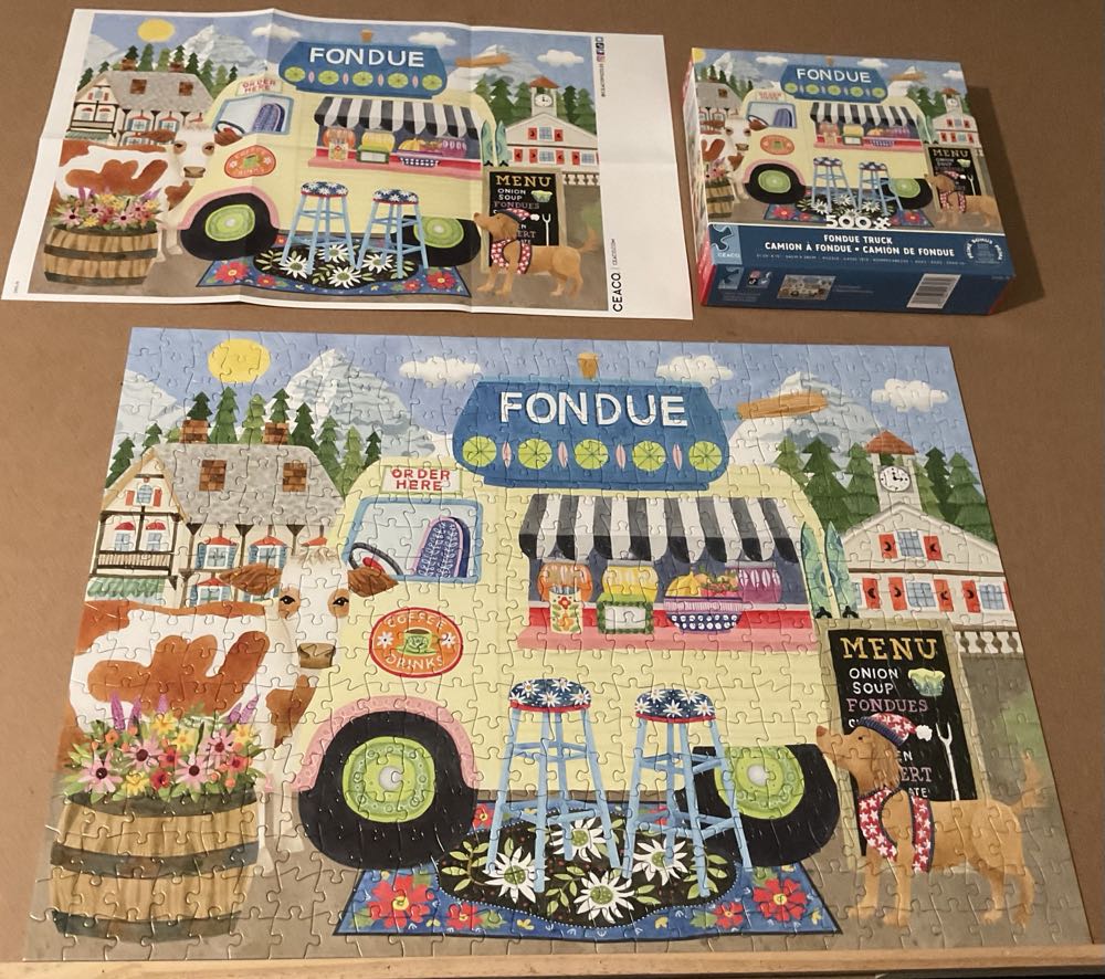 Fondue Truck - Ceaco puzzle collectible [Barcode 021081243179] - Main Image 2