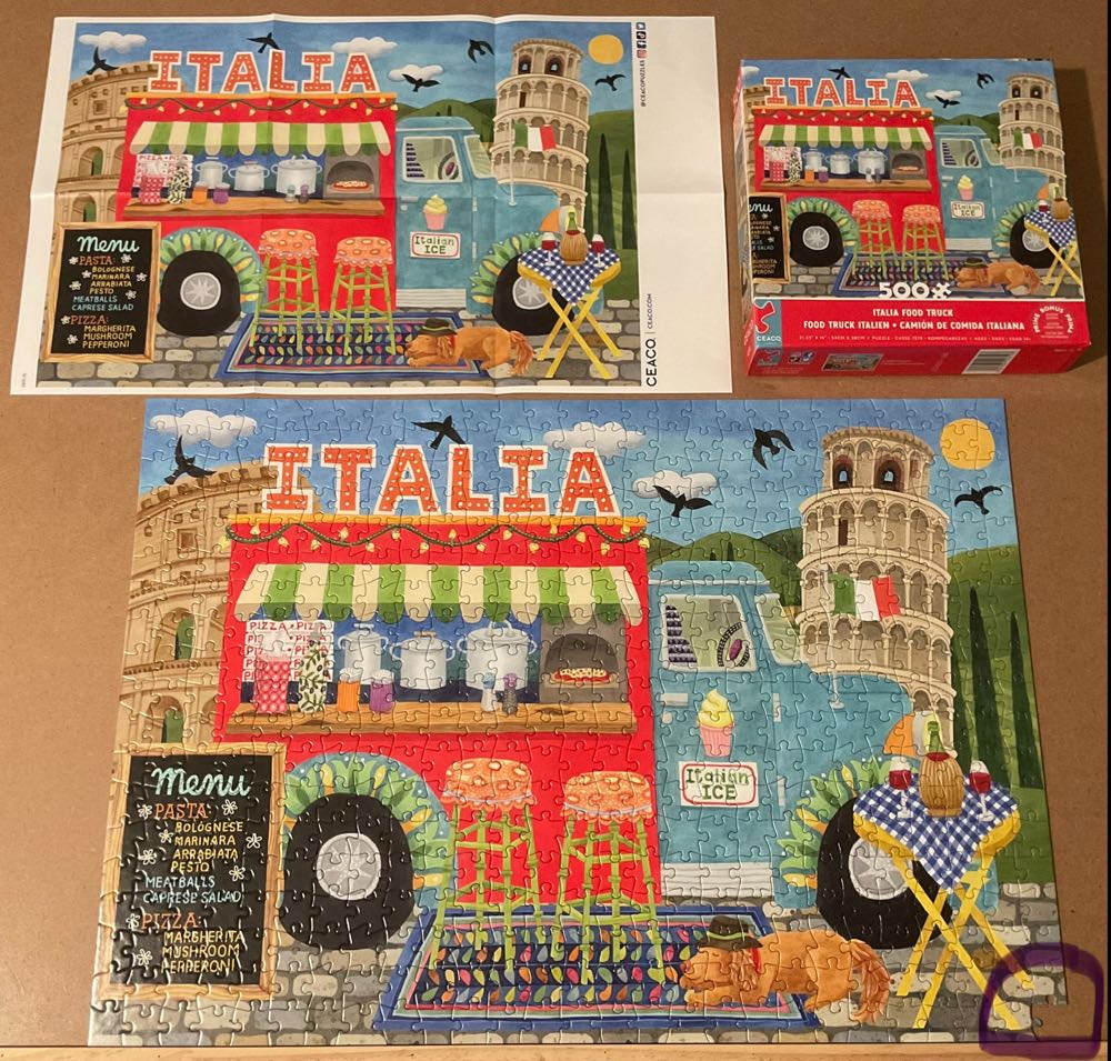 Food Trucks: Italia Food Truck - Ceaco puzzle collectible [Barcode 021081243193] - Main Image 2