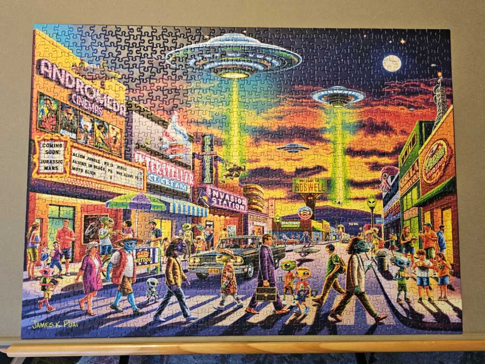 Boardwalk Puzzles Roswell Piece Jigsaw Puzzle For Adults Made In Usa - Boardwalk Puzzle Company puzzle collectible [Barcode 671095106719] - Main Image 2