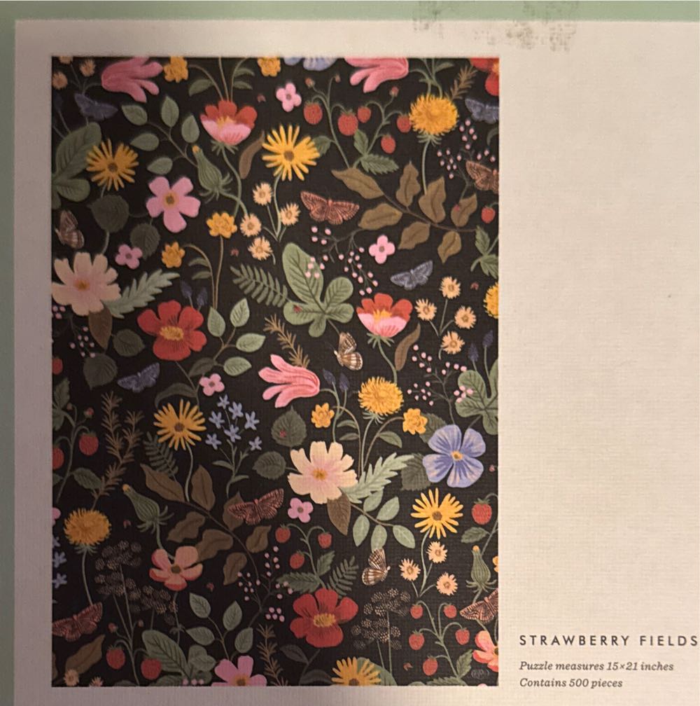 Rifle Paper Co - Strawberry Fields puzzle collectible - Main Image 2