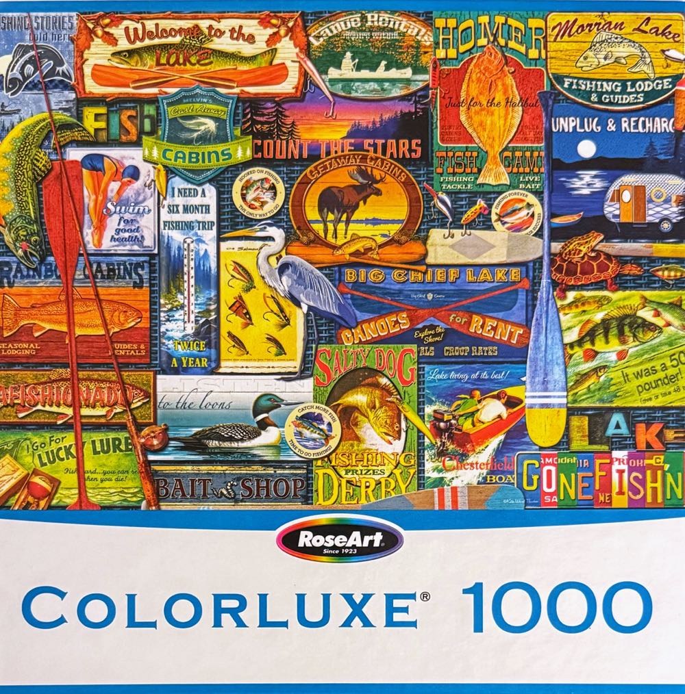Signs at the Lake - RoseArt puzzle collectible [Barcode 4895145441582] - Main Image 2