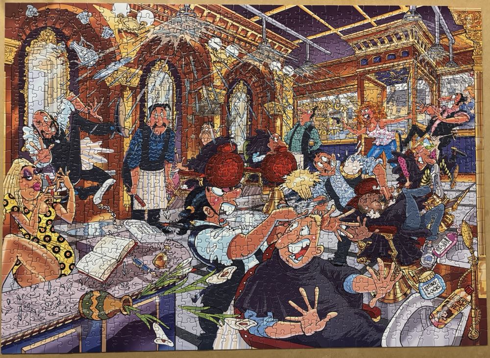 Wasgij Mystery 27 - A Close Shave - Holdson puzzle collectible [Barcode 9414131778232] - Main Image 2