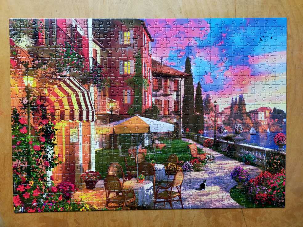 Lake Como Sunset - REBO puzzle collectible [Barcode 8720387822157] - Main Image 2