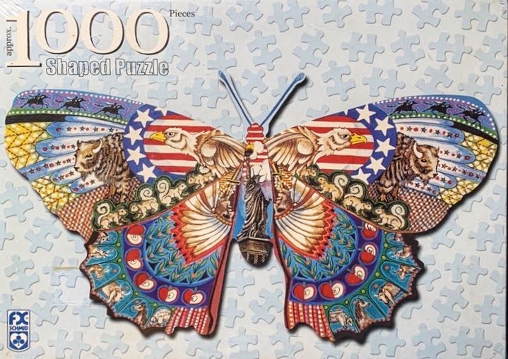 Americana Butterfly*^ - F.X. Schmid puzzle collectible [Barcode 099252780075] - Main Image 2