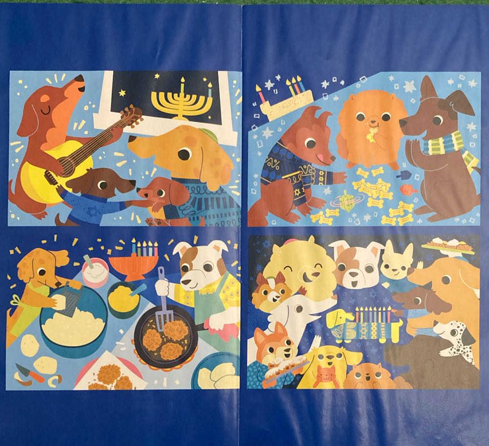 Happy Hanukkah: 8 Nights Of Mini Paw-Nukkah Puzzles - Mudpuppy puzzle collectible [Barcode 9780735382442] - Main Image 2