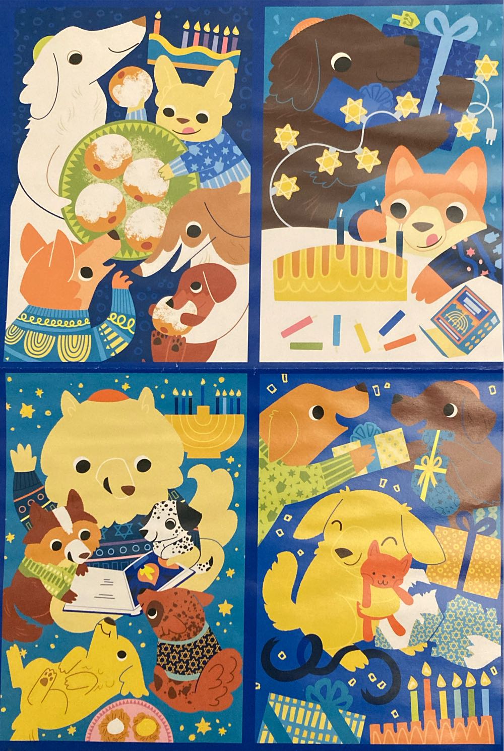 Happy Hanukkah: 8 Nights Of Mini Paw-Nukkah Puzzles - Mudpuppy puzzle collectible [Barcode 9780735382442] - Main Image 3