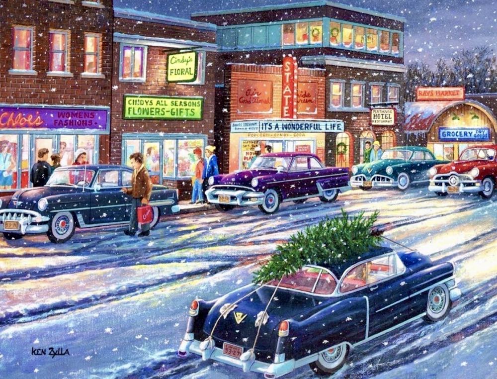 Twilight on Main 🆕 - SunsOut puzzle collectible [Barcode 796780397484] - Main Image 2