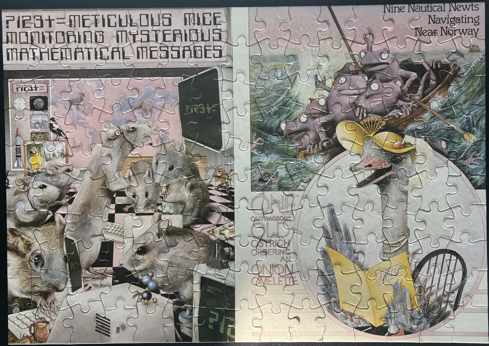 Animalia Collection-Lions Mice Newts Ostrich - Graeme Base puzzle collectible [Barcode 5014519015054] - Main Image 2