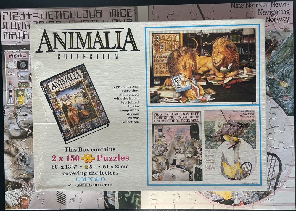Animalia Collection-Lions Mice Newts Ostrich - Graeme Base puzzle collectible [Barcode 5014519015054] - Main Image 4