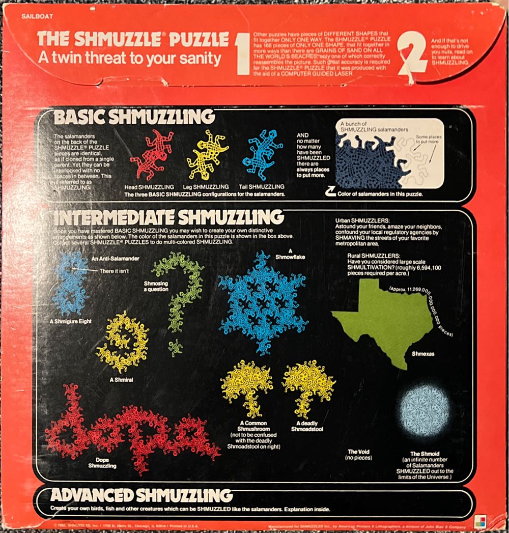 The Shmuzzle Puzzle - Sailboat - Shmuzzles, Inc. puzzle collectible - Main Image 2