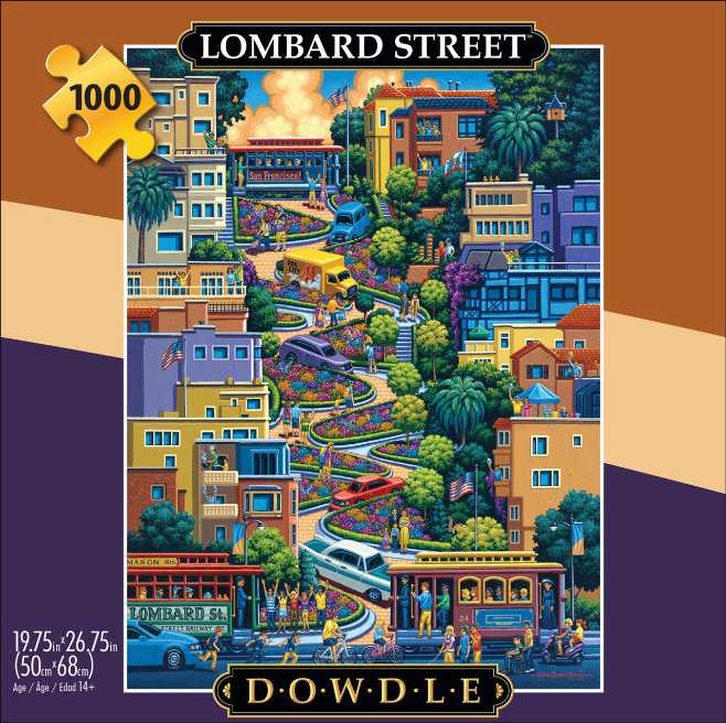Lombard Street - Dowdle puzzle collectible [Barcode 079346128372] - Main Image 2
