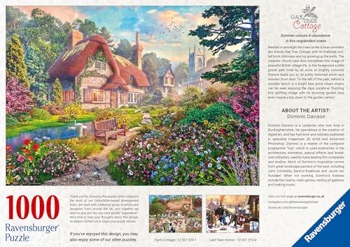 Oak Tree Cottage - Ravensburger puzzle collectible [Barcode 4005555015710] - Main Image 2