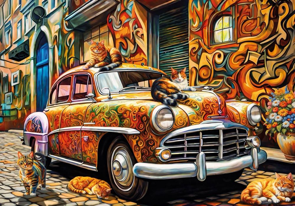 Cats Of The Car (Agnes €8,09) - KS Games puzzle collectible [Barcode 8681842200739] - Main Image 2