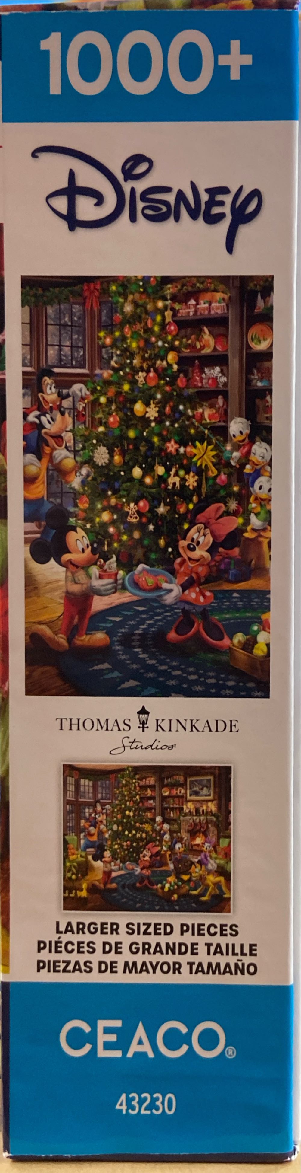 Thomas Kinkade: Mickey and Minnie Trimming the Tree - Ceaco puzzle collectible - Main Image 3