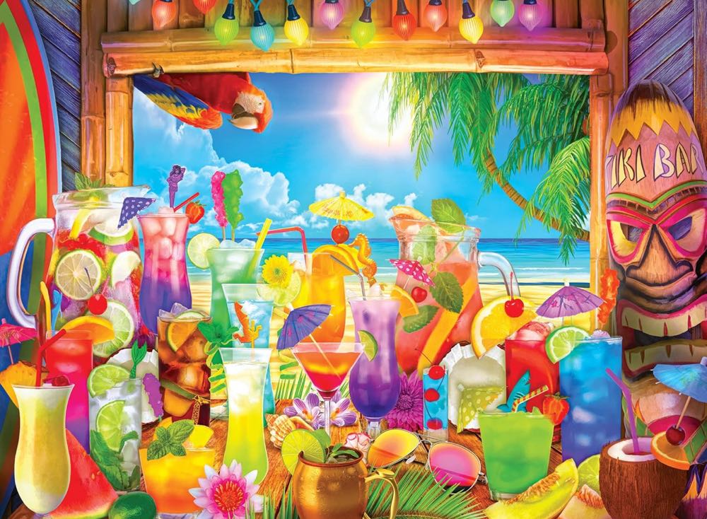 Color Palette : Tiki Bar Paradise 🆕 - Rose Art puzzle collectible [Barcode 4895145437424] - Main Image 2