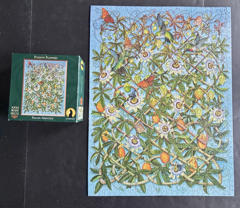 Passion Flowers Celtic Collection #9 - Purrfect Puzzles puzzle collectible [Barcode 812911003274] - Main Image 3