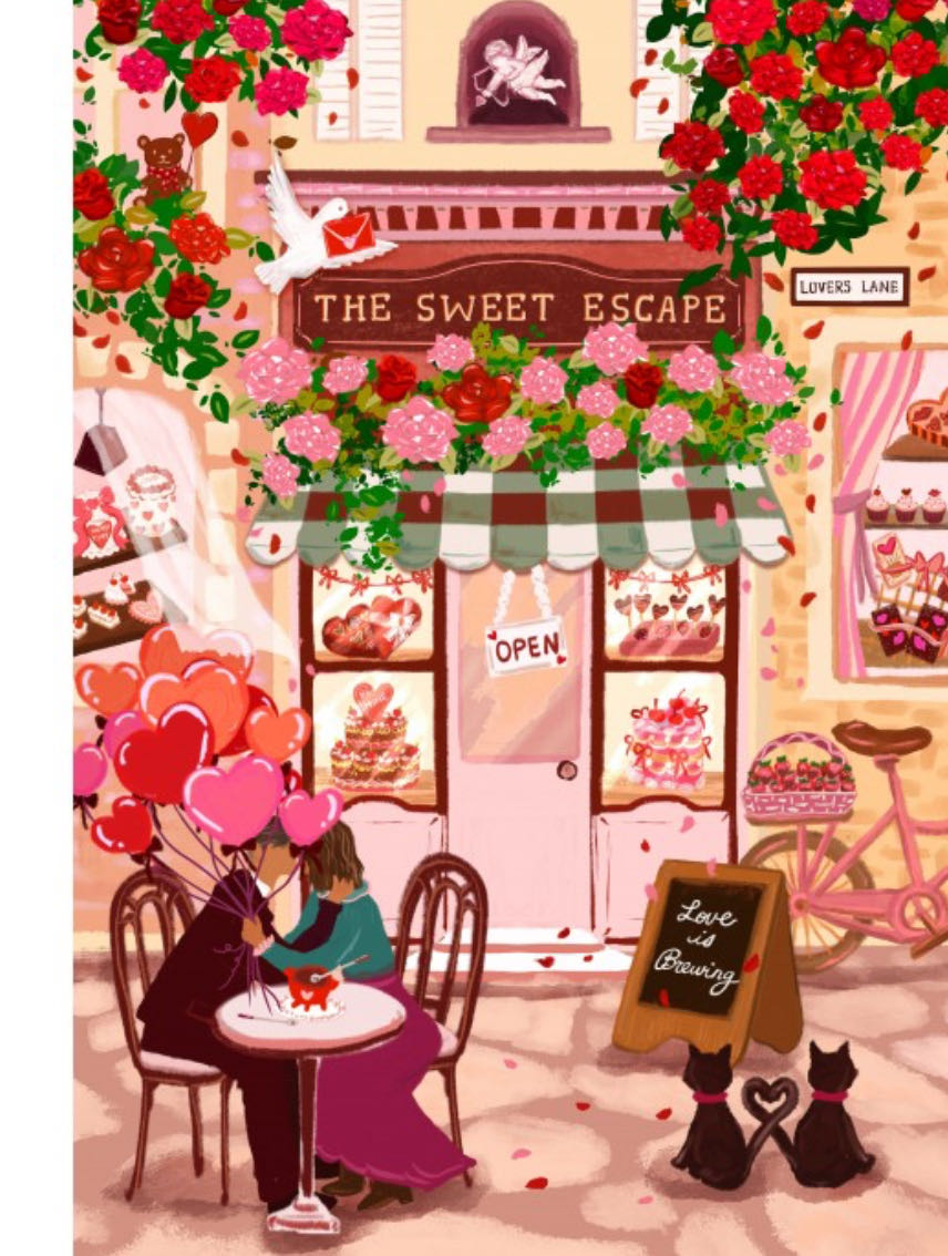 The Sweet Escape - Valentine’s Cafe - Pieces & Peace puzzle collectible [Barcode 3667232002218] - Main Image 2
