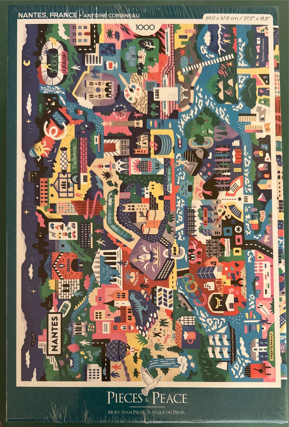 Nantes France - Pieces & Peace puzzle collectible [Barcode 3667232002331] - Main Image 2