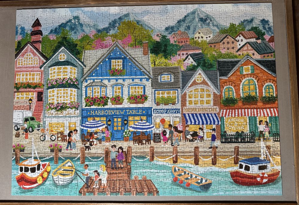 Harbor Town - Rose Art puzzle collectible [Barcode 4895145441568] - Main Image 2