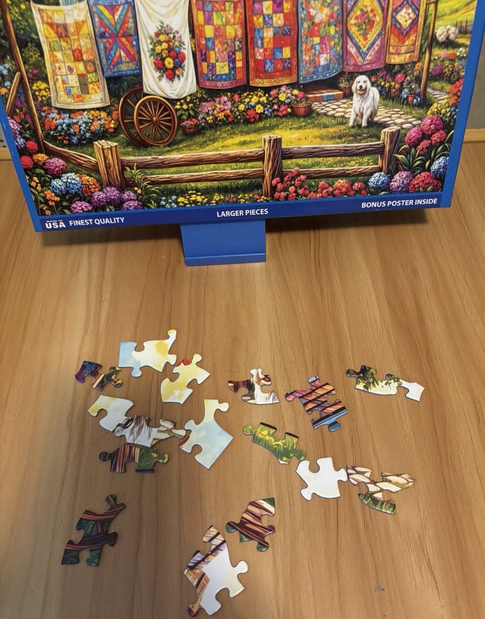 Quilt Garden - White Mountain puzzle collectible [Barcode 724819269488] - Main Image 6