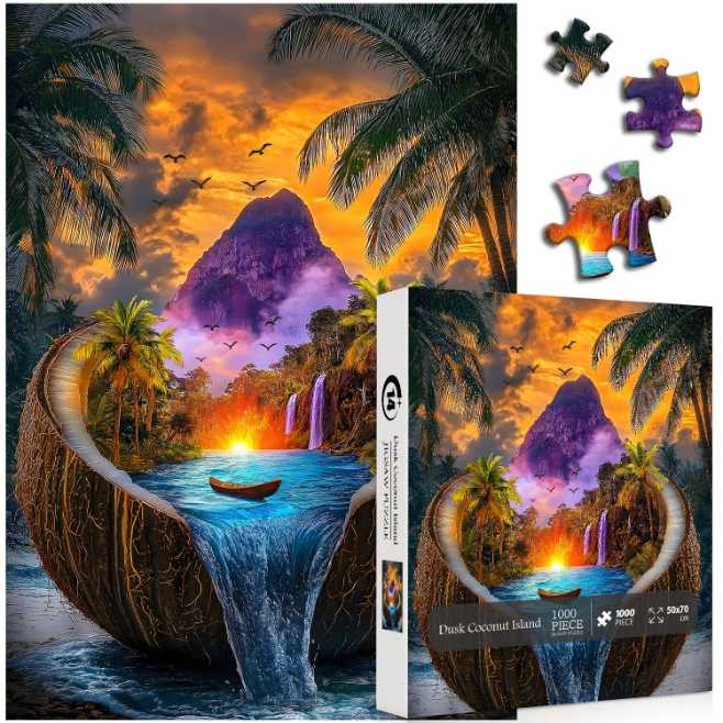 Dusk Coconut Island - Pickforu puzzle collectible - Main Image 2
