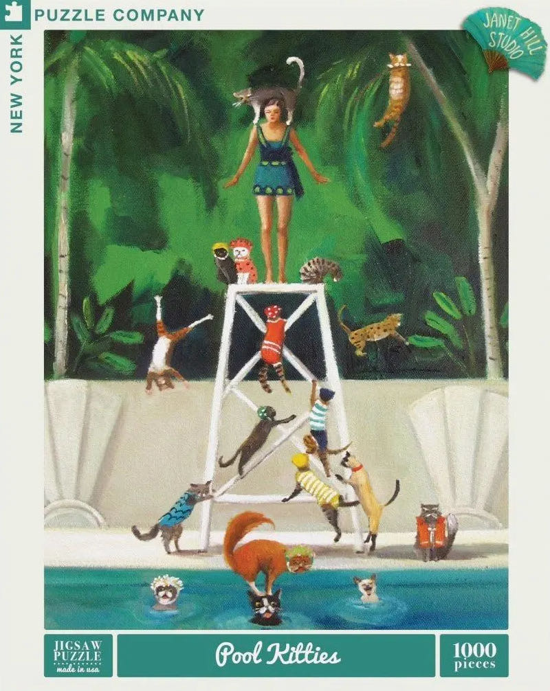 Pool Kitties - New York Puzzle Co. puzzle collectible [Barcode 840291702913] - Main Image 2