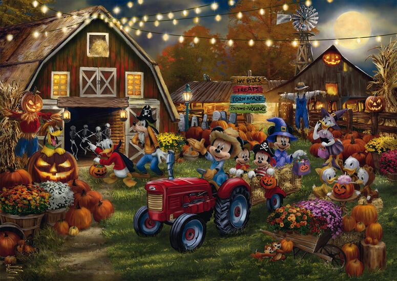 Mickey and Minnie Pumpkin Festival - Schmidt Spiele puzzle collectible [Barcode 4001504580483] - Main Image 2