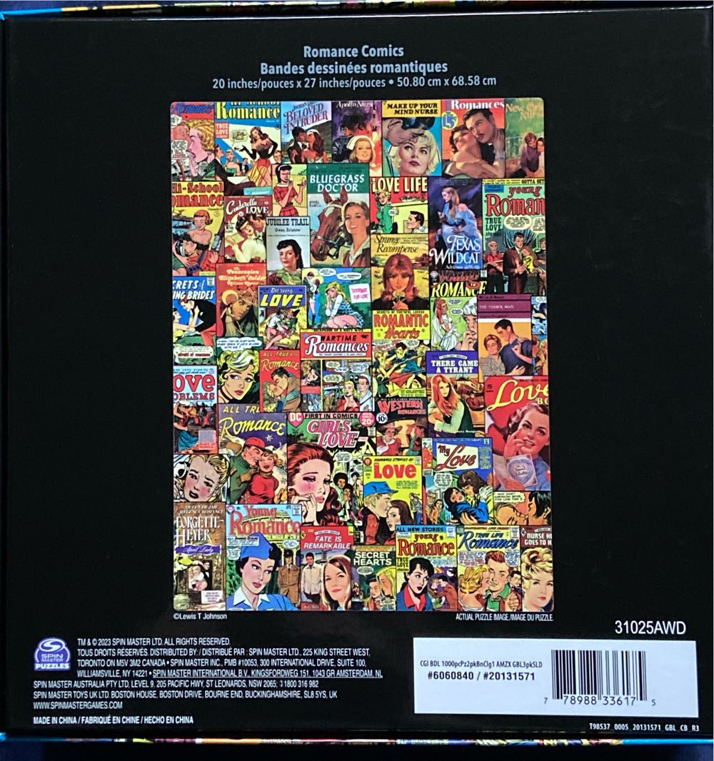 Romance Comics - Spin Master puzzle collectible [Barcode 778988336175] - Main Image 2