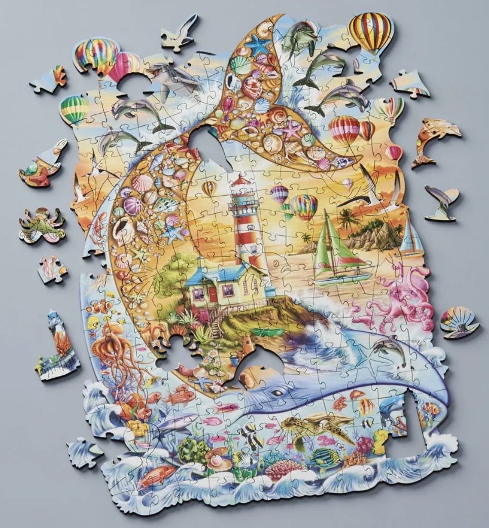 Whale At Sunset - Wentworth Wooden Puzzles puzzle collectible - Main Image 2