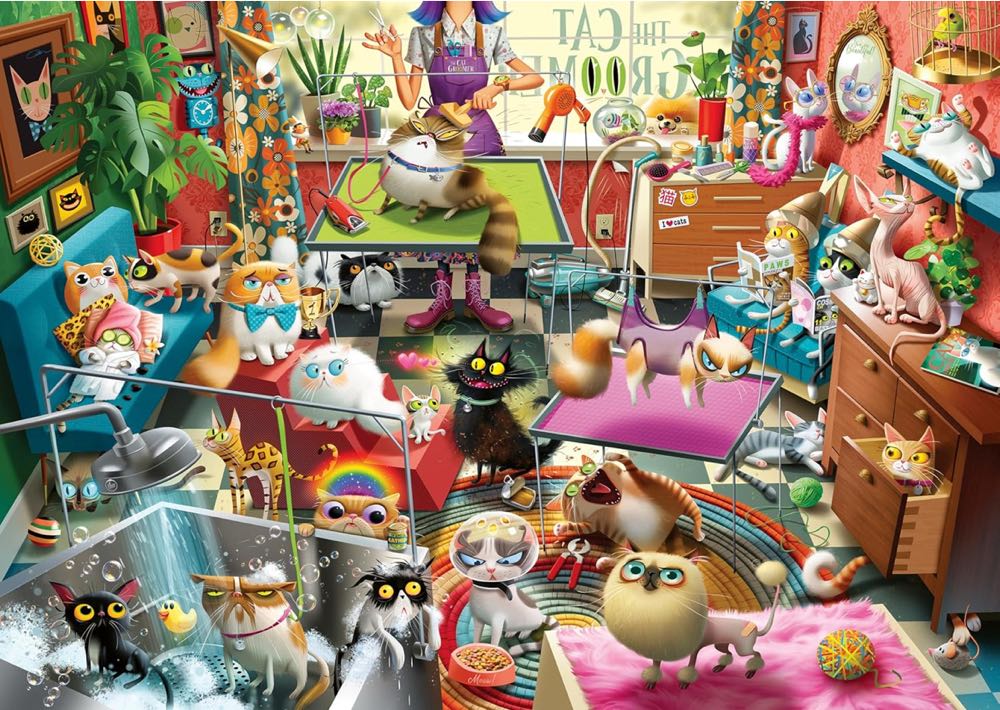 The Cat Groomer - Ravensburger puzzle collectible - Main Image 2