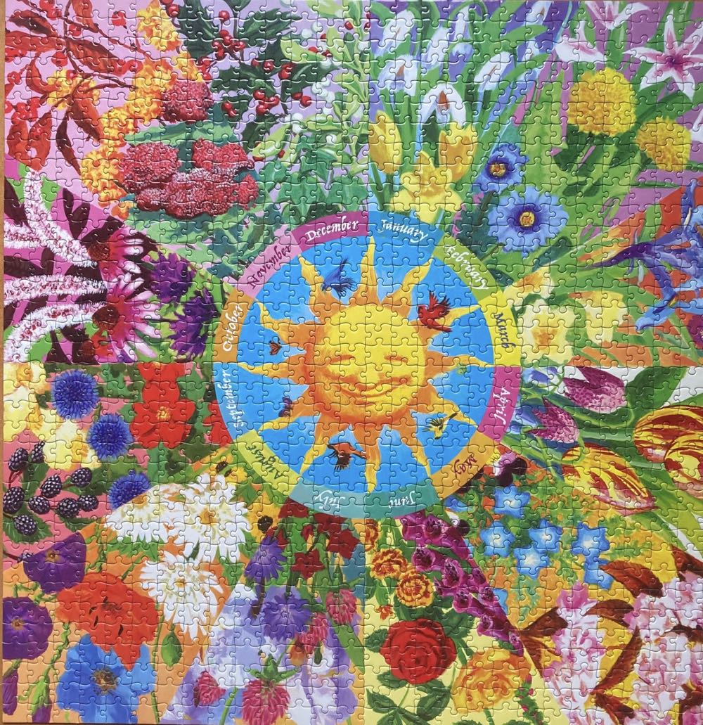 Flower Calendar (Tamara lenen) - Eeboo puzzle collectible [Barcode 0689196508202] - Main Image 3