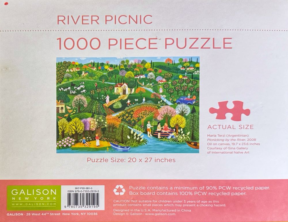 River Picnic*^ - Galison puzzle collectible - Main Image 3