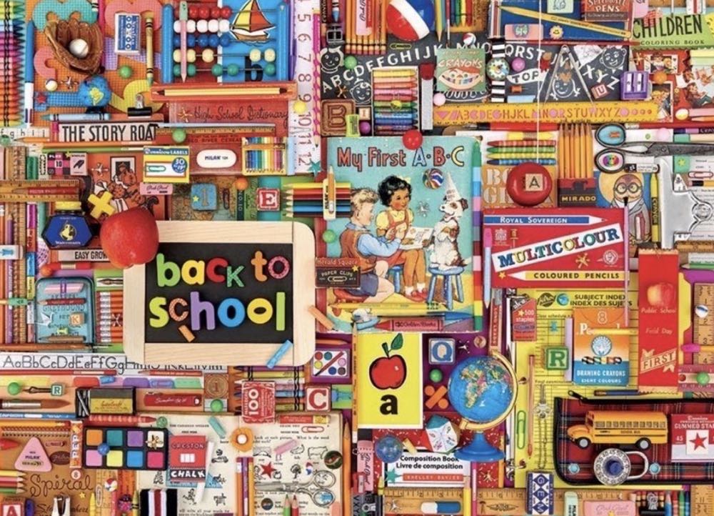 Back to School - Cobble Hill puzzle collectible [Barcode 625012400220] - Main Image 2