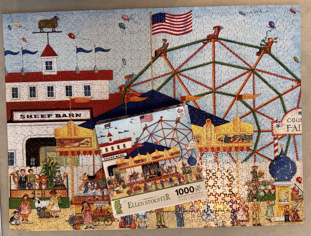 Country Fair Carousel - Ceaco puzzle collectible - Main Image 2