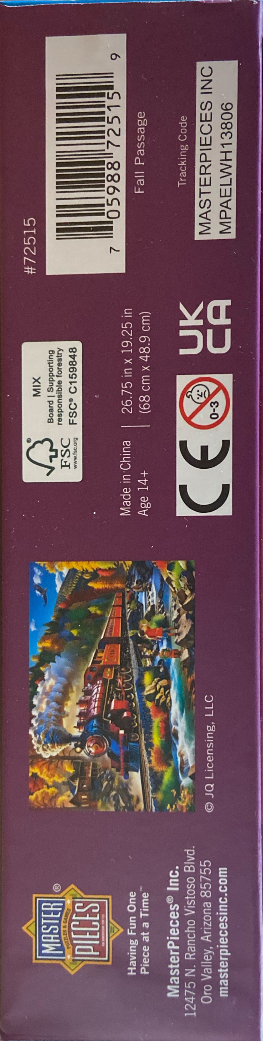 Fall Passage - MasterPieces puzzle collectible [Barcode 705988725159] - Main Image 3