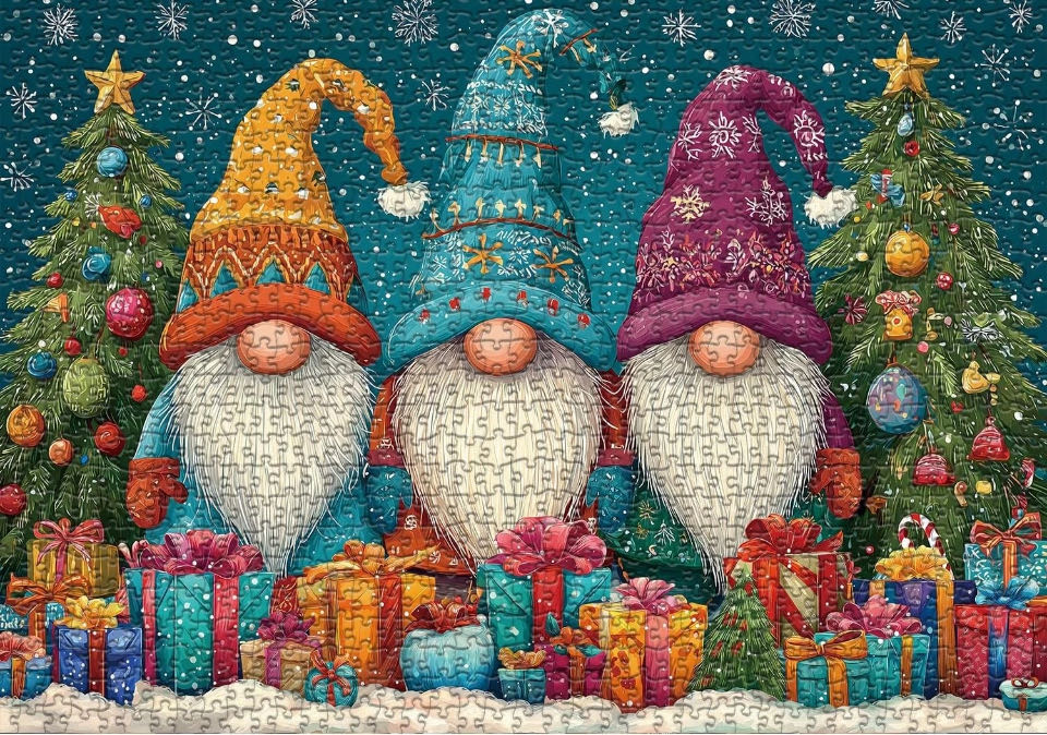 Jolly Snow Gnome - Larkipuzz puzzle collectible - Main Image 2