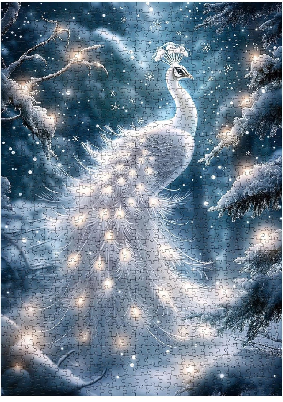 Snowlit Peacock - BBoldin puzzle collectible - Main Image 2