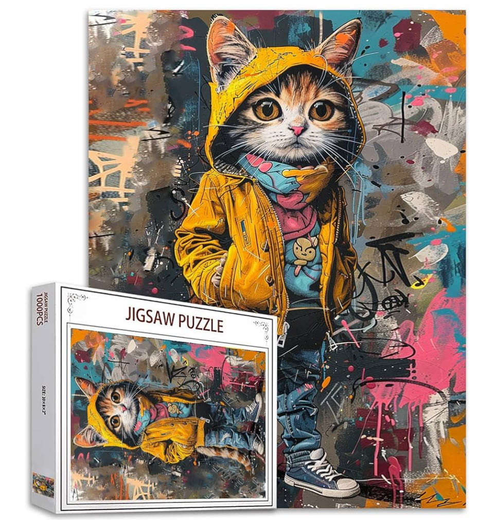 Abstract Graffiti Cat - Tucocoo puzzle collectible - Main Image 2