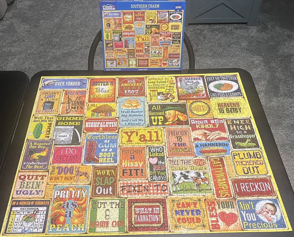 Southern Charm - White Mountain Puzzles puzzle collectible [Barcode 724819269624] - Main Image 3