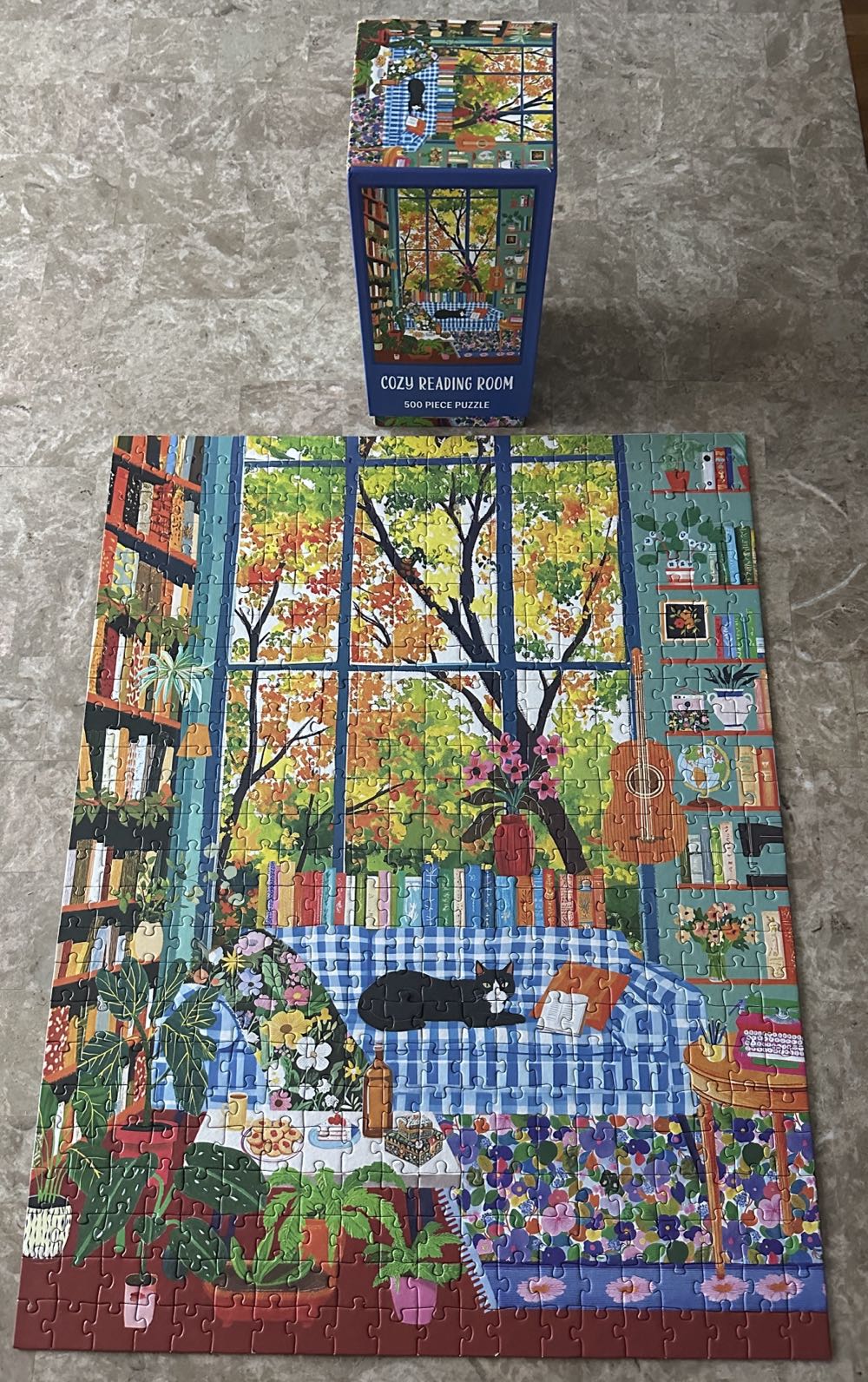 Cozy Reading Room - Rose Art puzzle collectible [Barcode 4895145440981] - Main Image 2