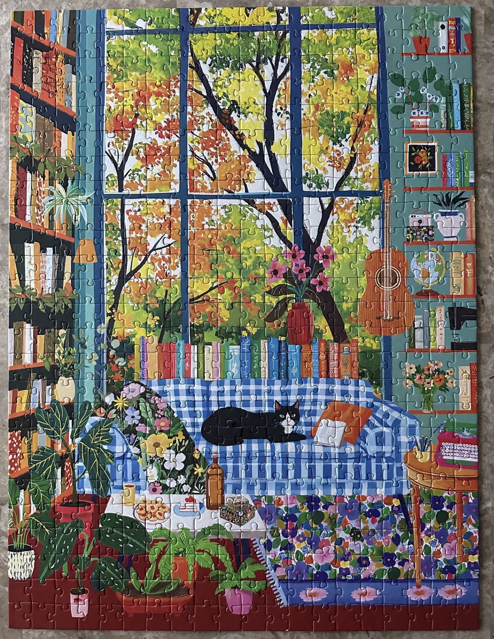 Cozy Reading Room - Rose Art puzzle collectible [Barcode 4895145440981] - Main Image 3