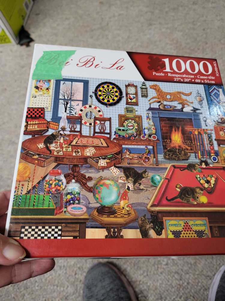 Games room With Cats - Bei Bi La puzzle collectible - Main Image 1