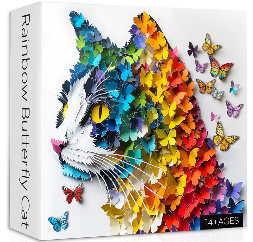 Rainbow Butterfly Cat - Ppuzzling puzzle collectible - Main Image 2