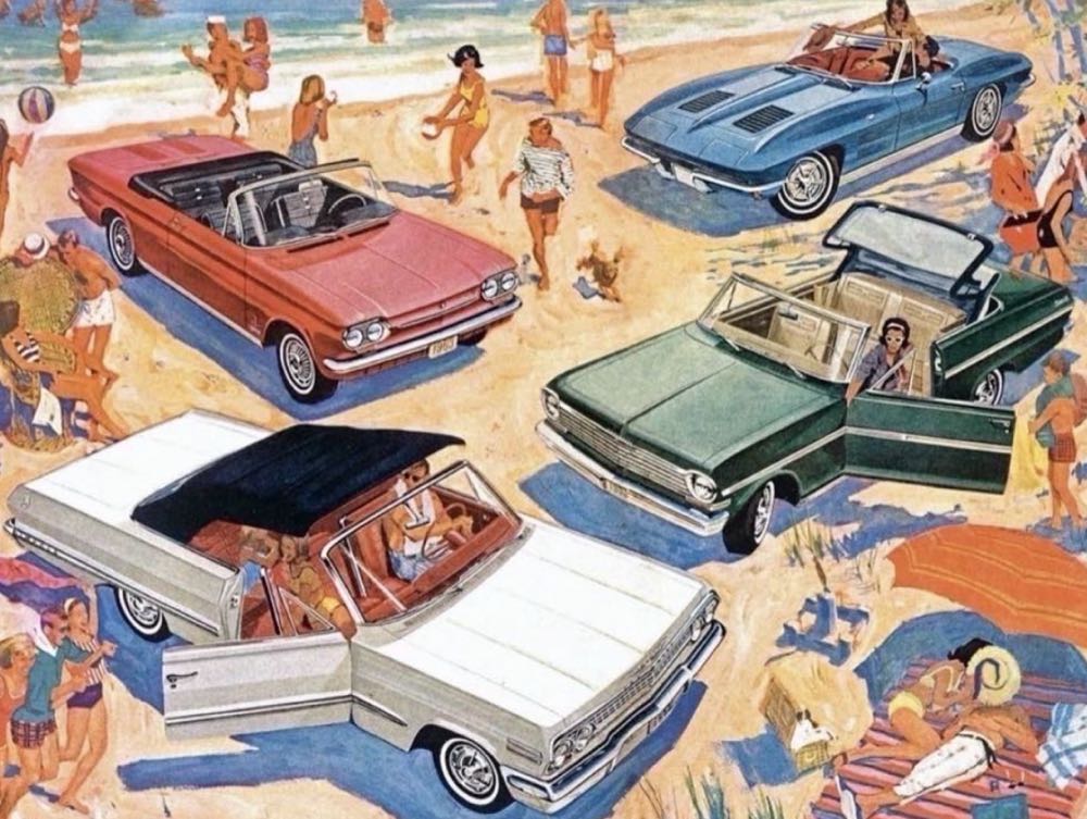 GM Vintage Ads : Fun in the Sun - New York Puzzle Company puzzle collectible [Barcode 819844017897] - Main Image 2