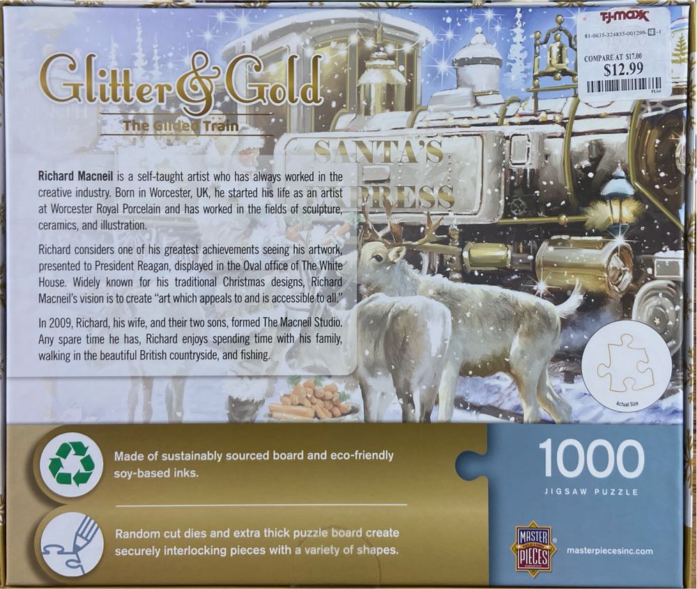 Glitter & Gold  The Gilded Train - MasterPieces puzzle collectible [Barcode 705988625985] - Main Image 2