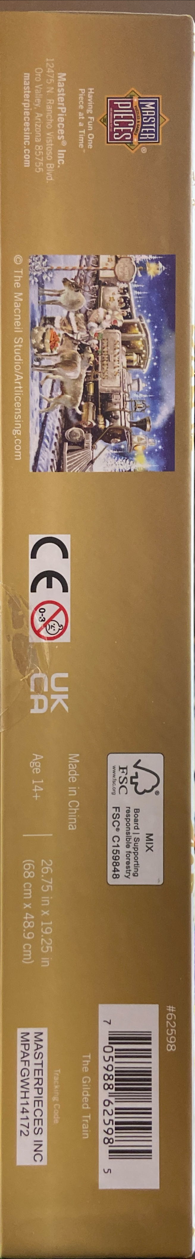 Glitter & Gold  The Gilded Train - MasterPieces puzzle collectible [Barcode 705988625985] - Main Image 3