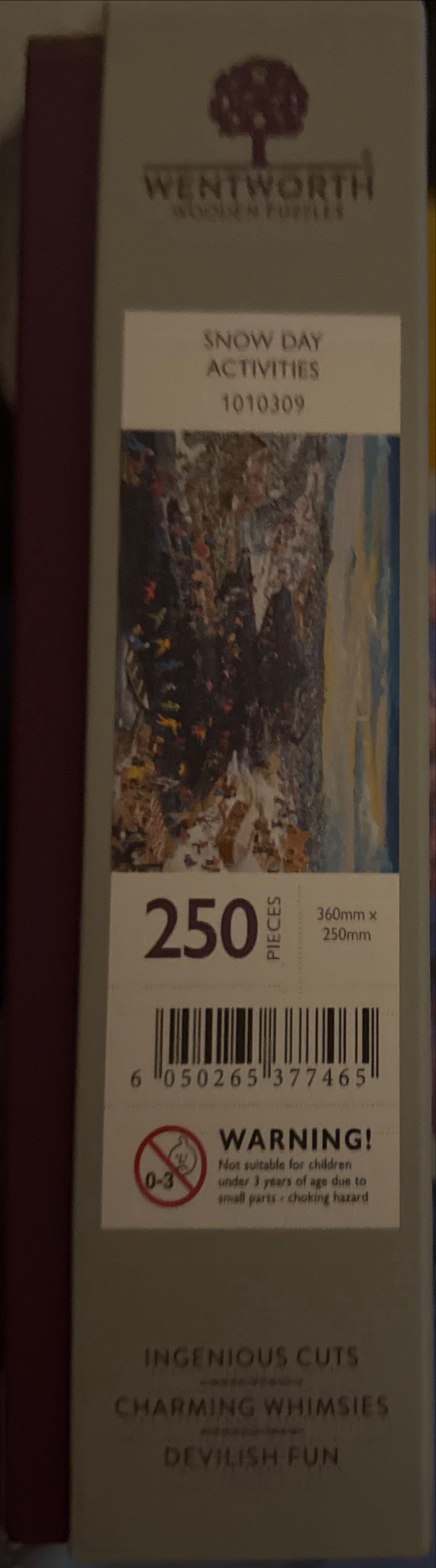 Snow Day Activities- Sold - Wentworth 🇺🇸 puzzle collectible [Barcode 6050265377465] - Main Image 3