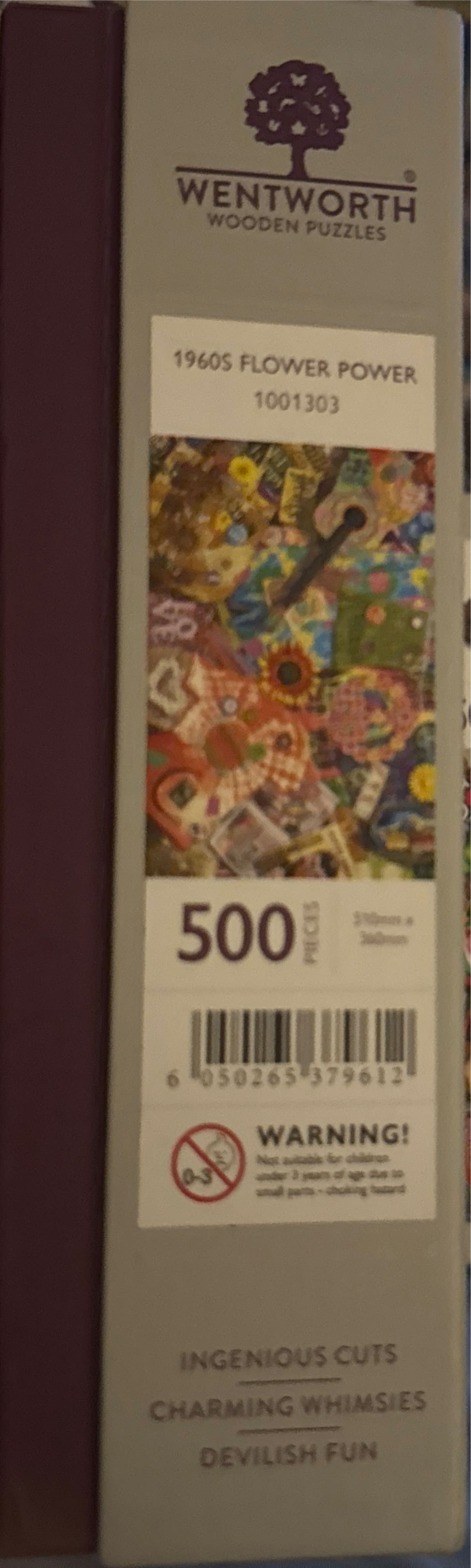 1960’s Flower Power - Wentworth 🇺🇸 puzzle collectible [Barcode 6050265379612] - Main Image 3